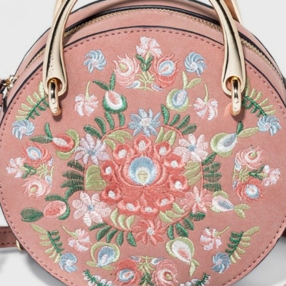🆕️WOMEN'S FLORAL EMBROIDERED CANTEEN STYLE BAG - Picture 7 of 7